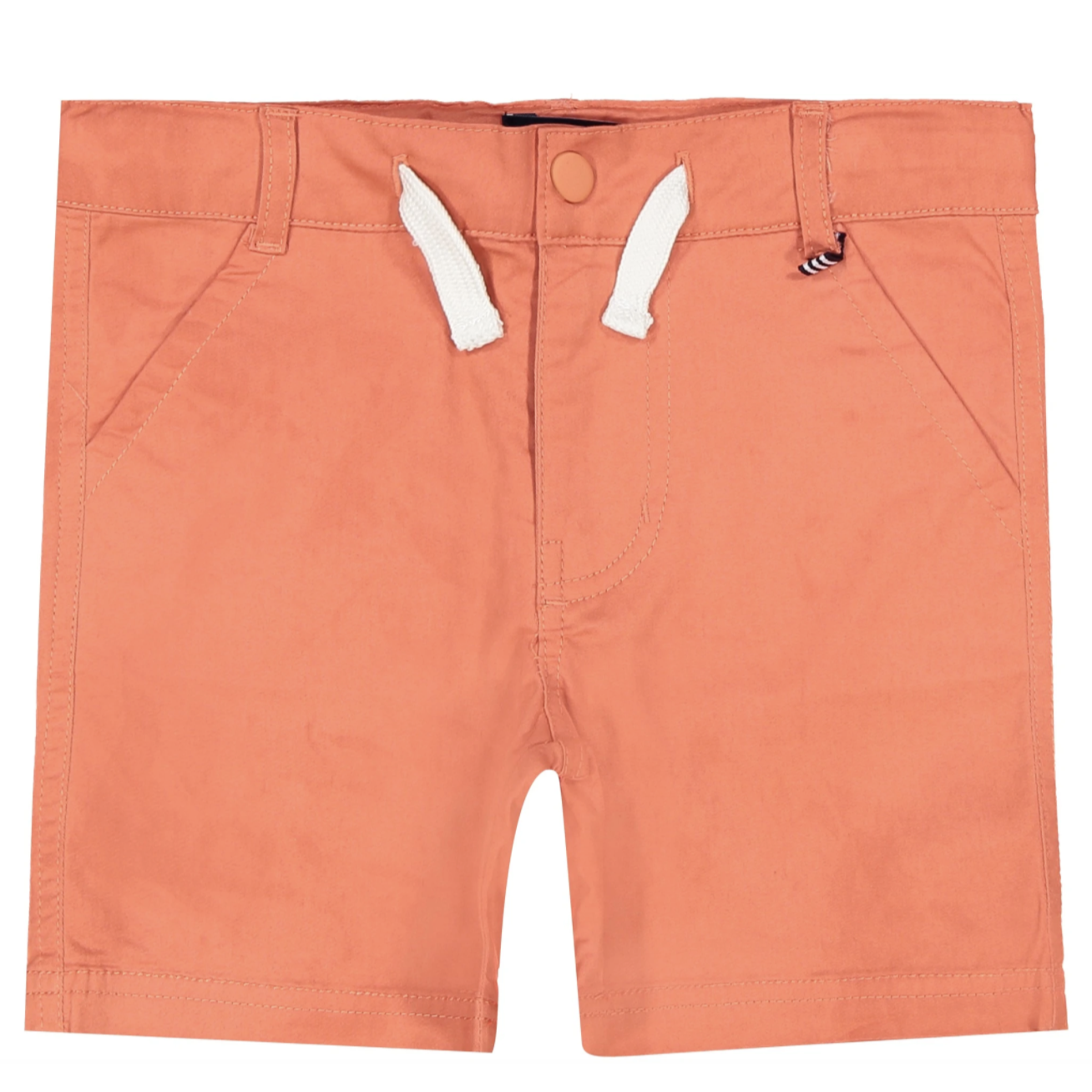 Andy & Evan Boys Twill Shorts - Coral-ANDY & EVAN-Little Giant Kidz