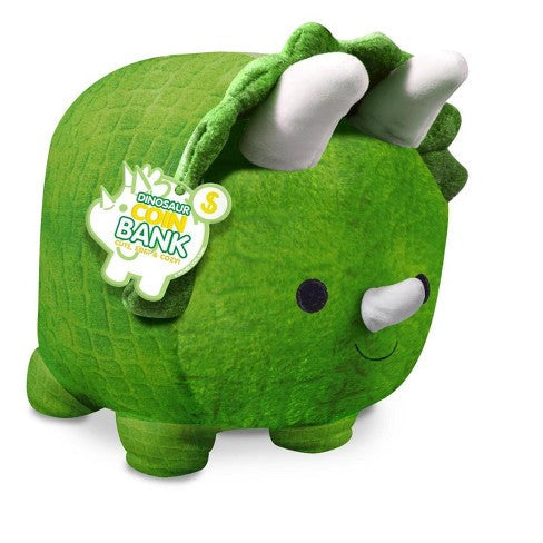 Anker Play Green Plush Dinosaur Coin Bank-Anker Play Products-Little Giant Kidz