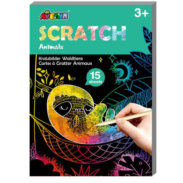 Avenir Scratch Art Mini Book - Animals-DAM Good Ideas-Little Giant Kidz