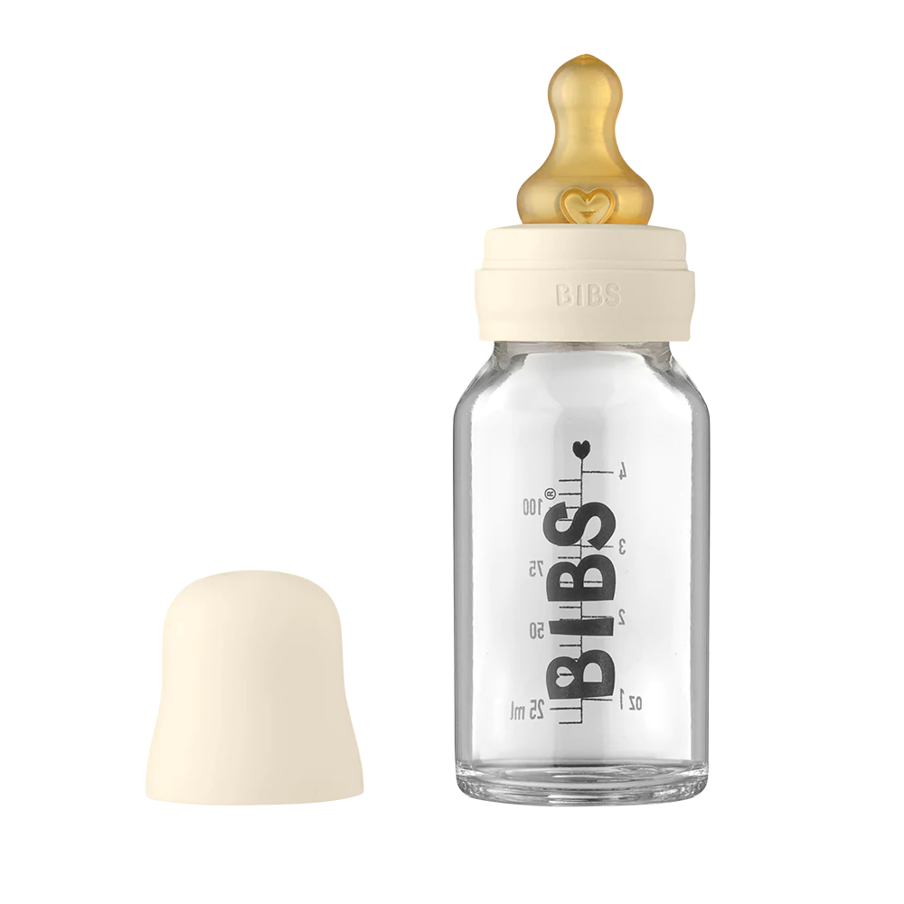 BIBS Baby Glass Bottle Complete Set - 110ml-Maighan Distribution-Little Giant Kidz
