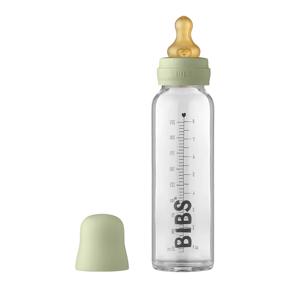 BIBS Baby Glass Bottle Complete Set - 225ml-Maighan Distribution-Little Giant Kidz