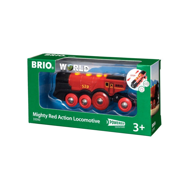 BRIO Mighty Red Action Locomotive-BRIO-Little Giant Kidz