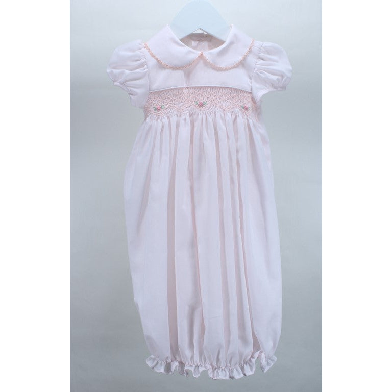 Baby Blessings Ella Flowerette Pink Gown-Baby Blessings Clothing-Little Giant Kidz