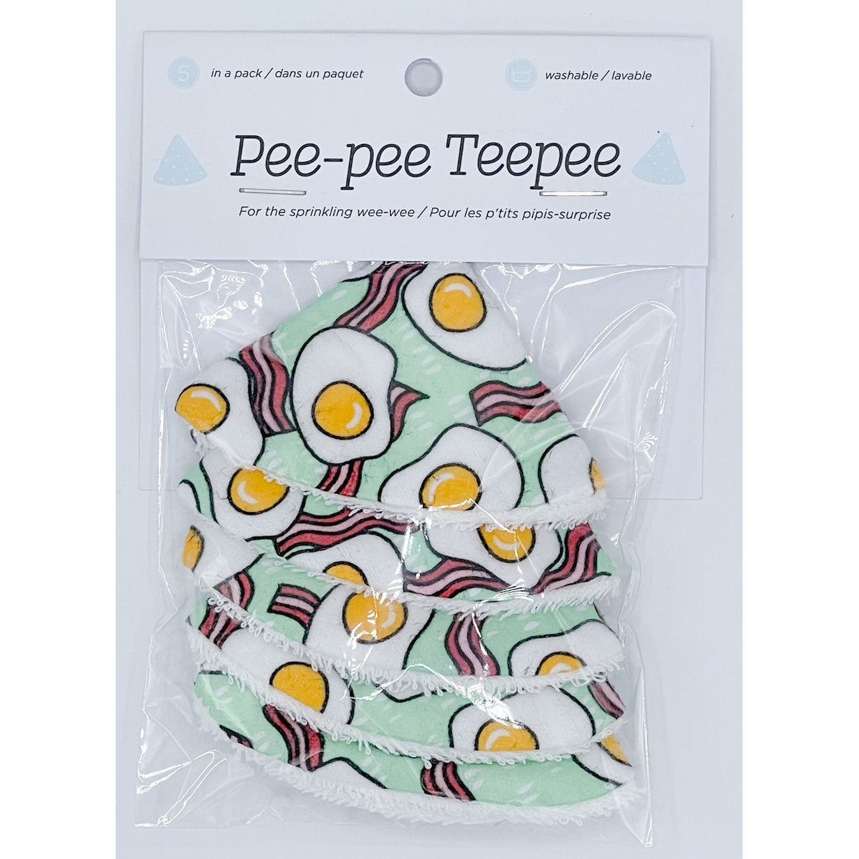 Beba Bean Designs Pee-Pee Teepee - Bacon & Eggs-BEBA BEAN DESIGNS-Little Giant Kidz