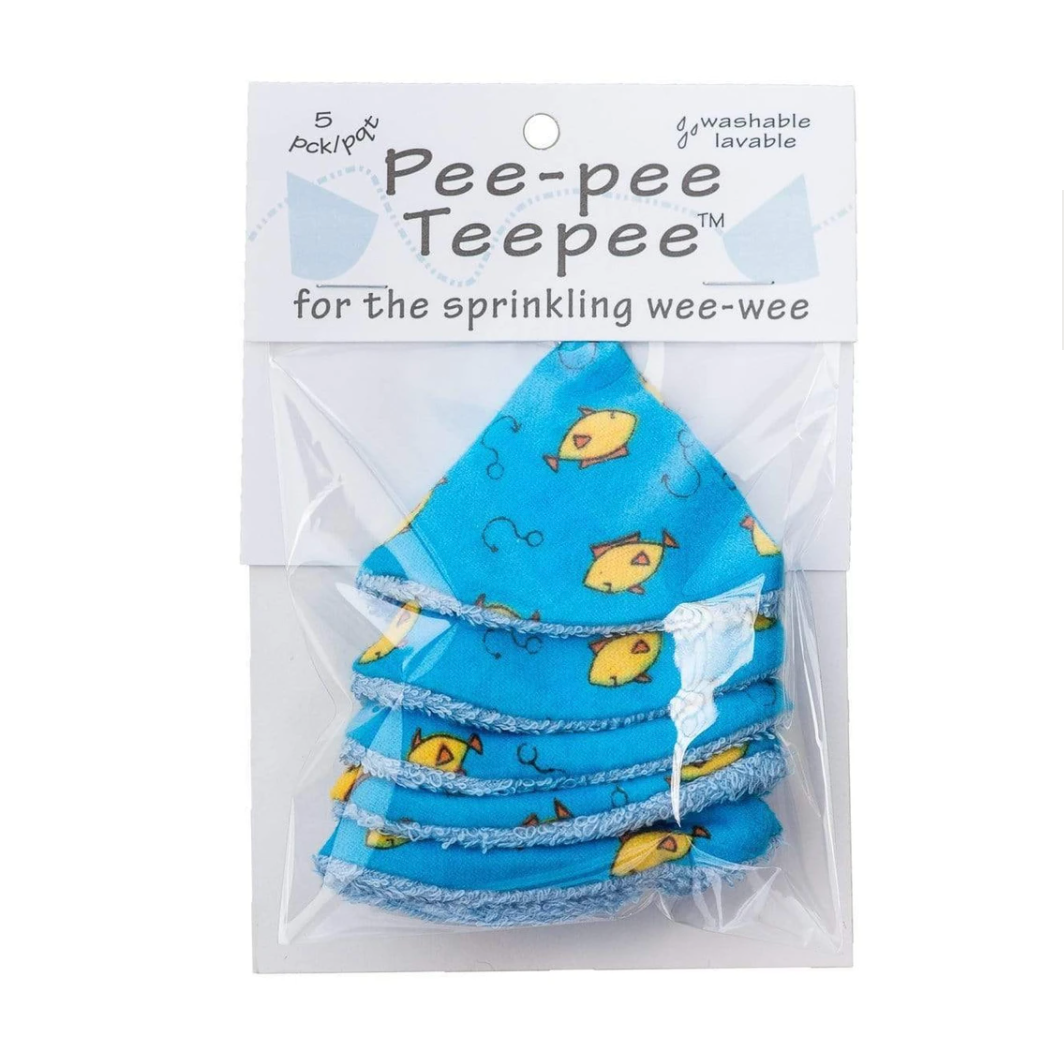 Beba Bean Designs Pee-Pee Teepee - Fishing Blue-BEBA BEAN DESIGNS-Little Giant Kidz