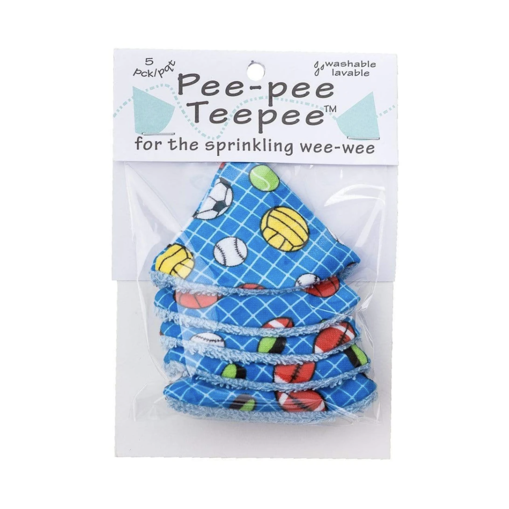 Beba Bean Designs Pee-Pee Teepee - Sports Ball Blue-BEBA BEAN DESIGNS-Little Giant Kidz