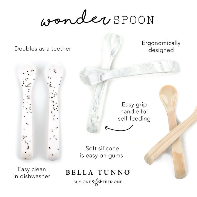 Bella Tunno Wonder Spoon Set - Speckle-BELLA TUNNO-Little Giant Kidz