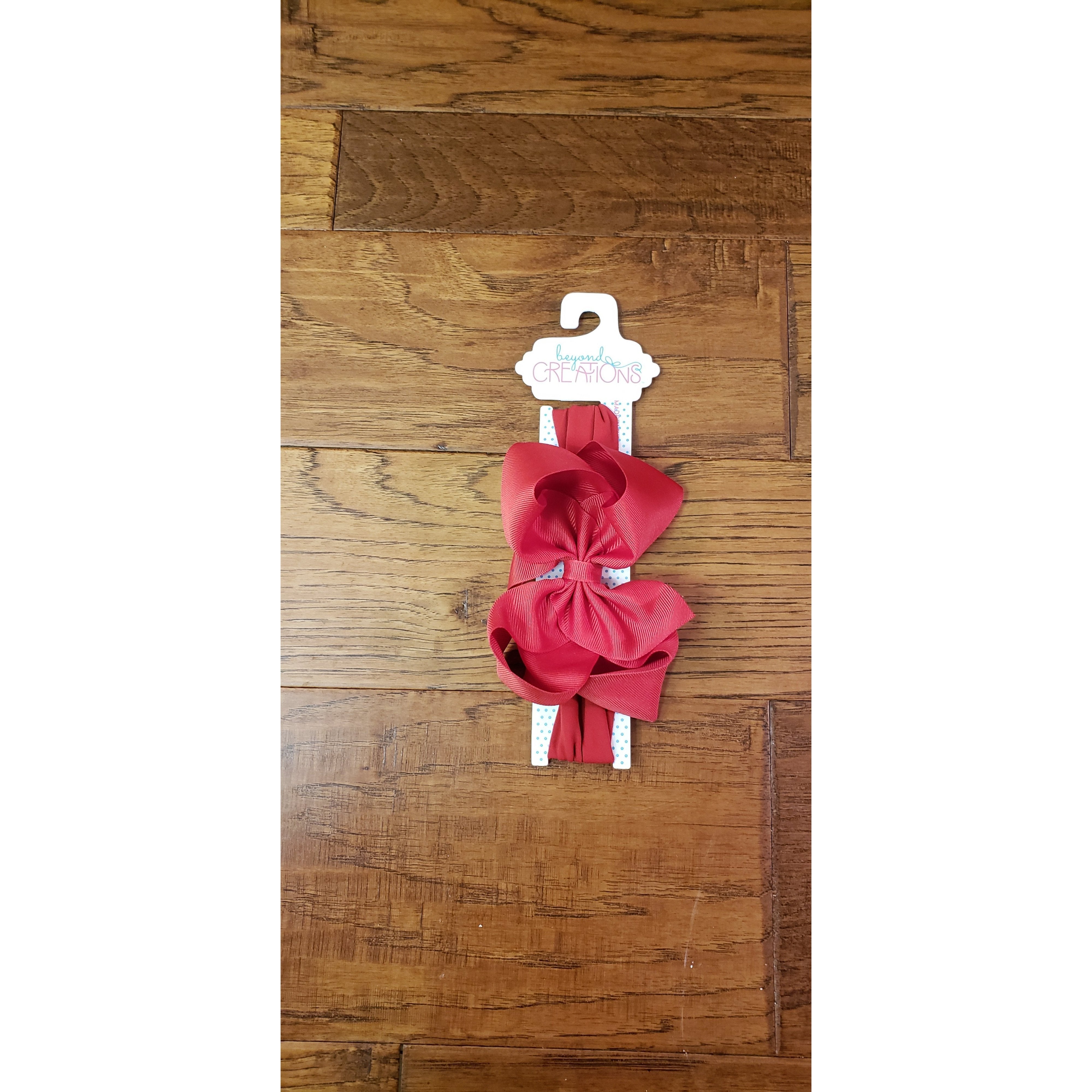 Beyond Creations Pantyhose Headband w/5.5" XL Grosgrain Bow Size 1 (3 Months+)-BEYOND CREATIONS-Little Giant Kidz