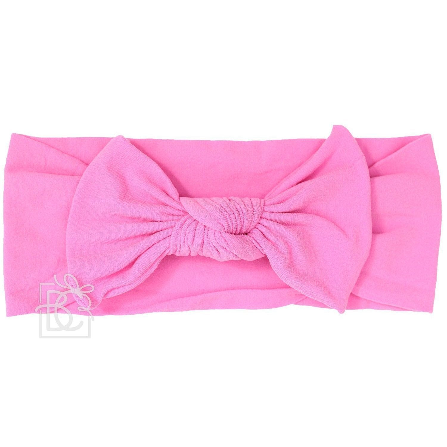 Beyond Creations Pantyhose Headband w/Square Knot Bow (3M+)-BEYOND CREATIONS-Little Giant Kidz