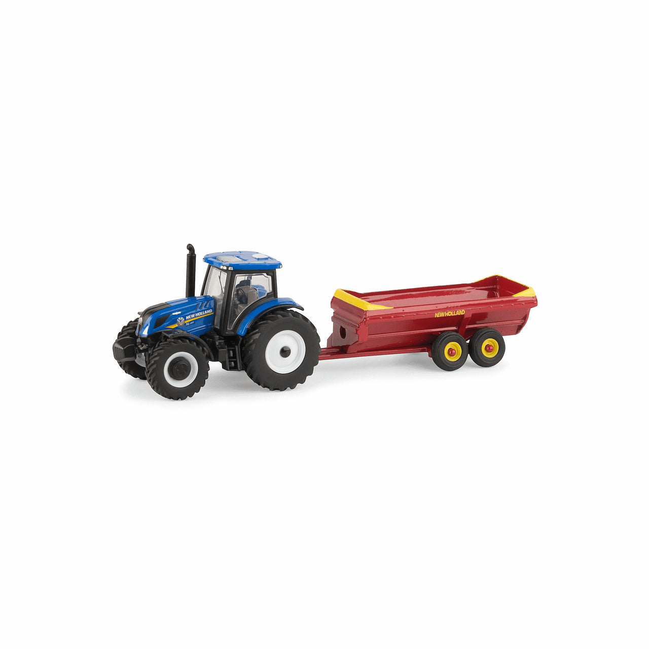 Big Farm New Holland 1:64 Scale T6.165 Tractor with V-Tank Spreader Farm Toy-JOHN DEERE-Little Giant Kidz