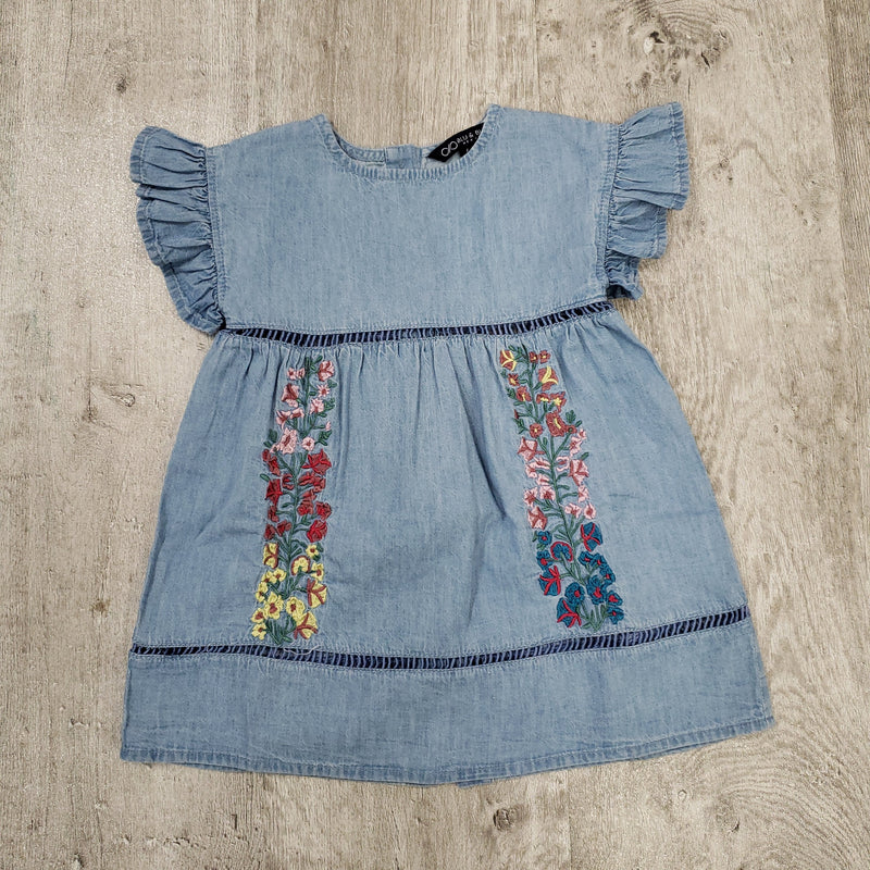 Blu & Blue Capri Flutter Sleeve Dress-BLU & BLUE-Little Giant Kidz