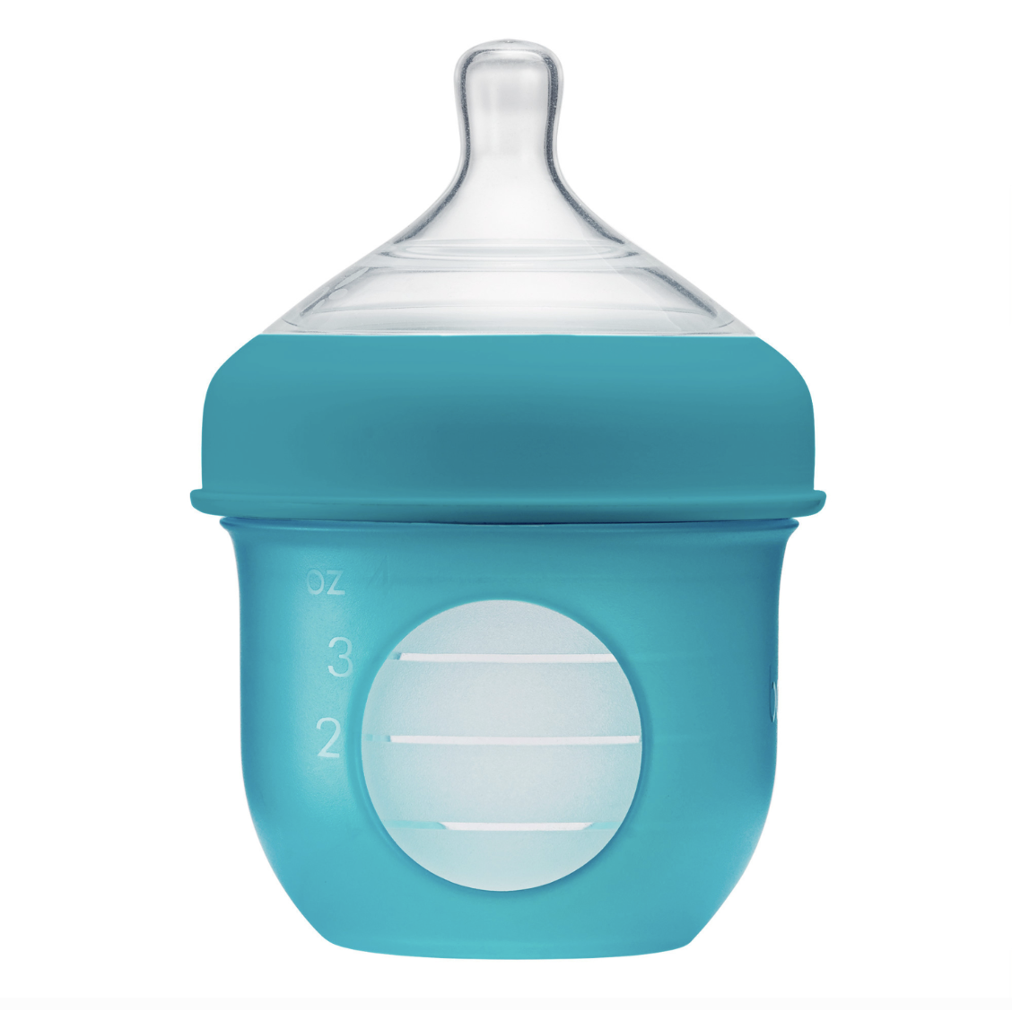Boon NURSH Silicone Pouch Bottle 4oz (3-Pack) - Blue-BOON-Little Giant Kidz