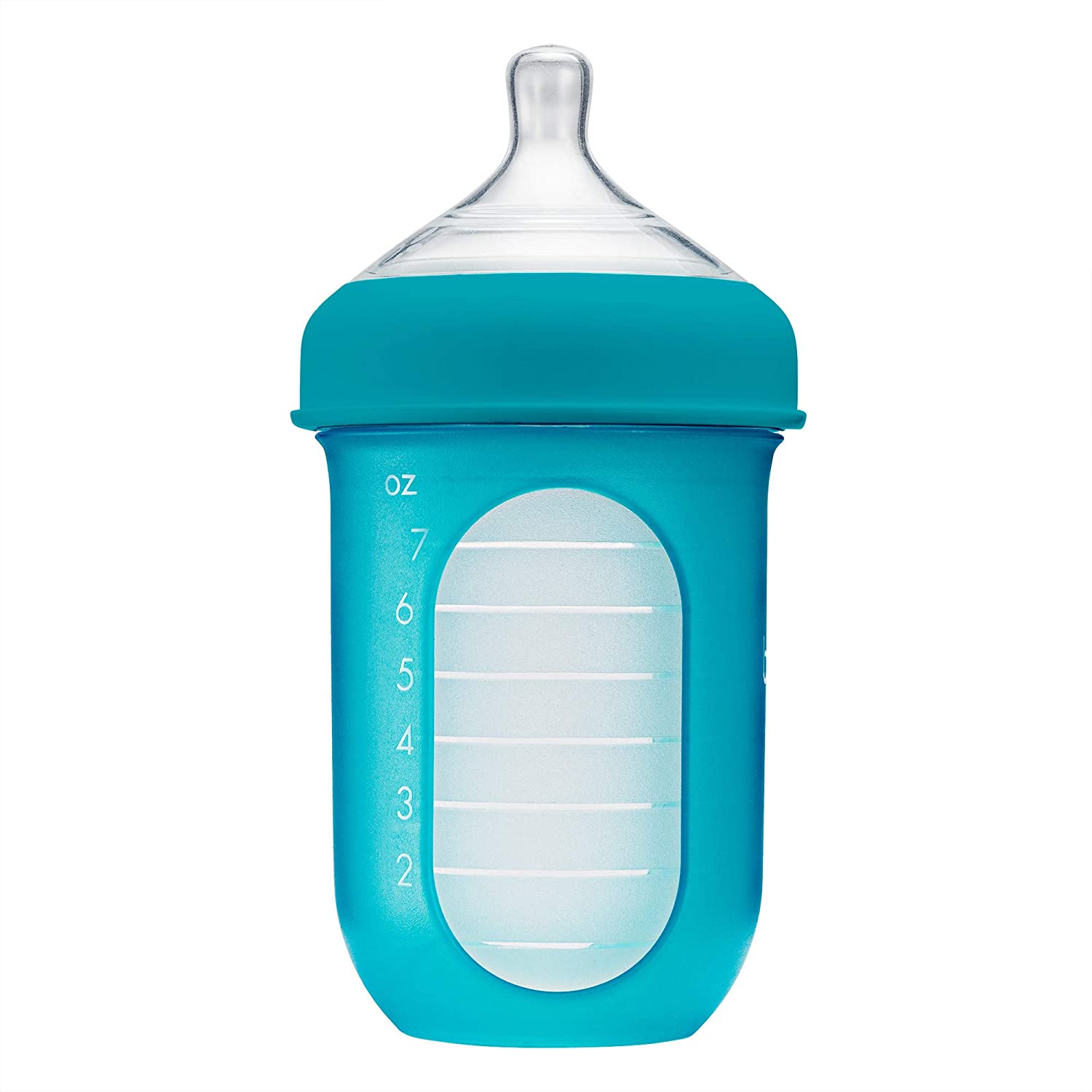 Boon NURSH Silicone Pouch Bottle 8oz (3-Pack) - Blue-BOON-Little Giant Kidz