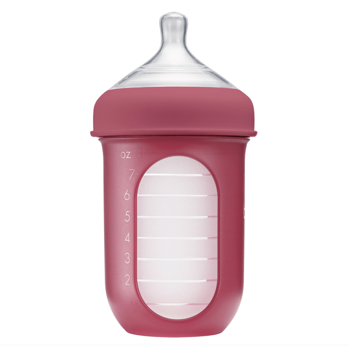 Boon NURSH Silicone Pouch Bottle 8oz (3-Pack) - Pink-BOON-Little Giant Kidz