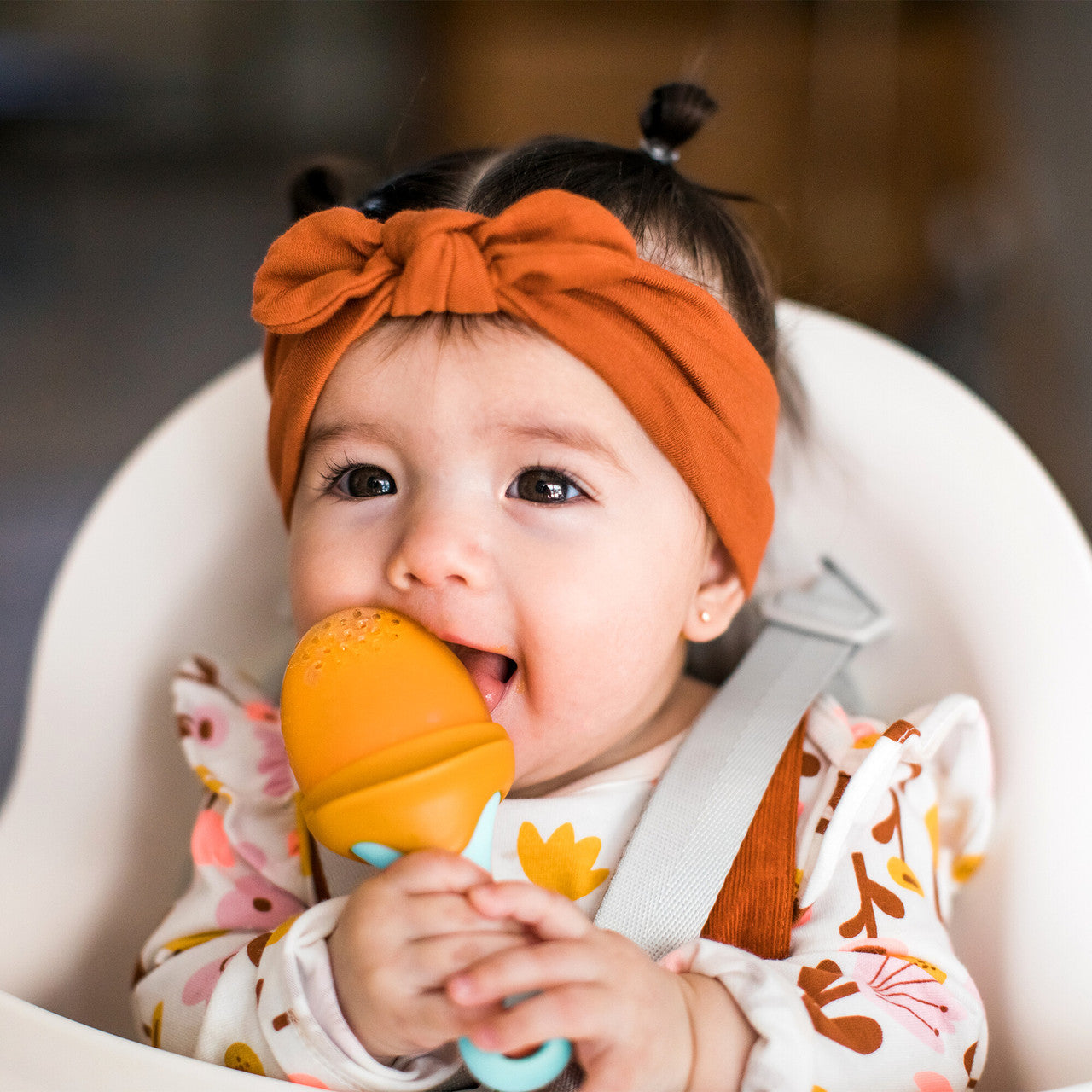 Boon Pulp Silicone Baby Fruit Feeder - Soft Silicone Baby Feeding Set -  Fruit and Vegetable Baby Led Weaning Supplies - Baby Feeding Essentials 