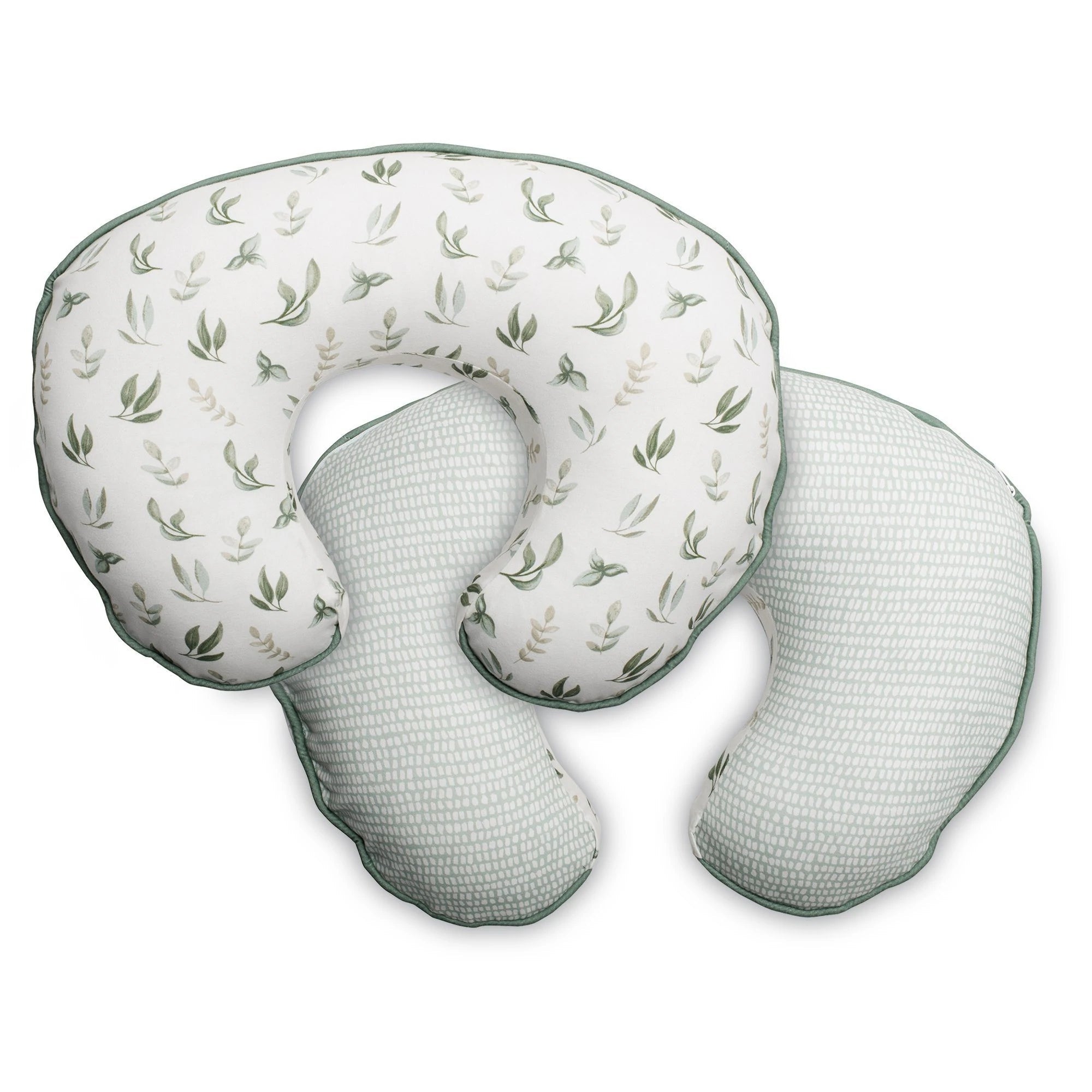 Boppy Organic Original Support Cover Green Little Leaves