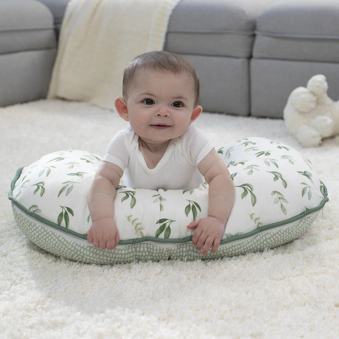 Boppy Organic Original Support Cover Green Little Leaves