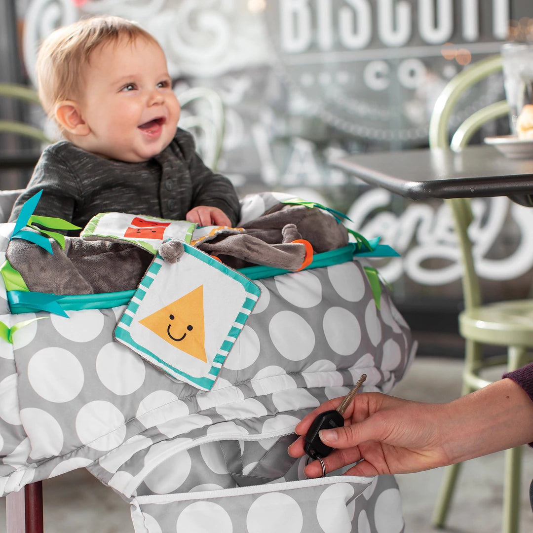 Boppy Preferred Shopping Cart and High Chair Cover - Jumbo Dots-BOPPY-Little Giant Kidz
