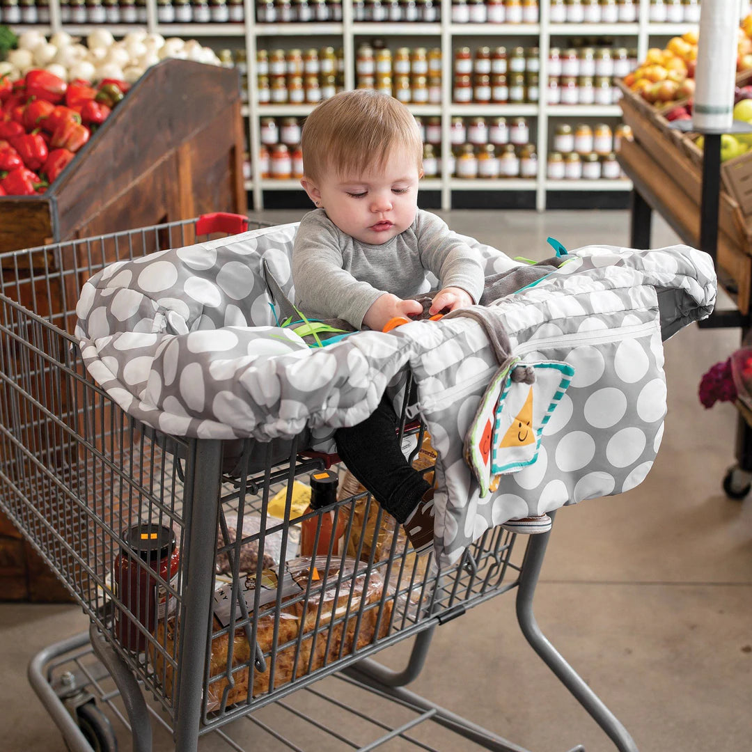 Boppy Preferred Shopping Cart and High Chair Cover - Jumbo Dots-BOPPY-Little Giant Kidz
