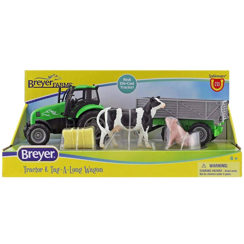 Breyer Farms™ Tractor & Tag-A-Long Wagon-BREYER-Little Giant Kidz