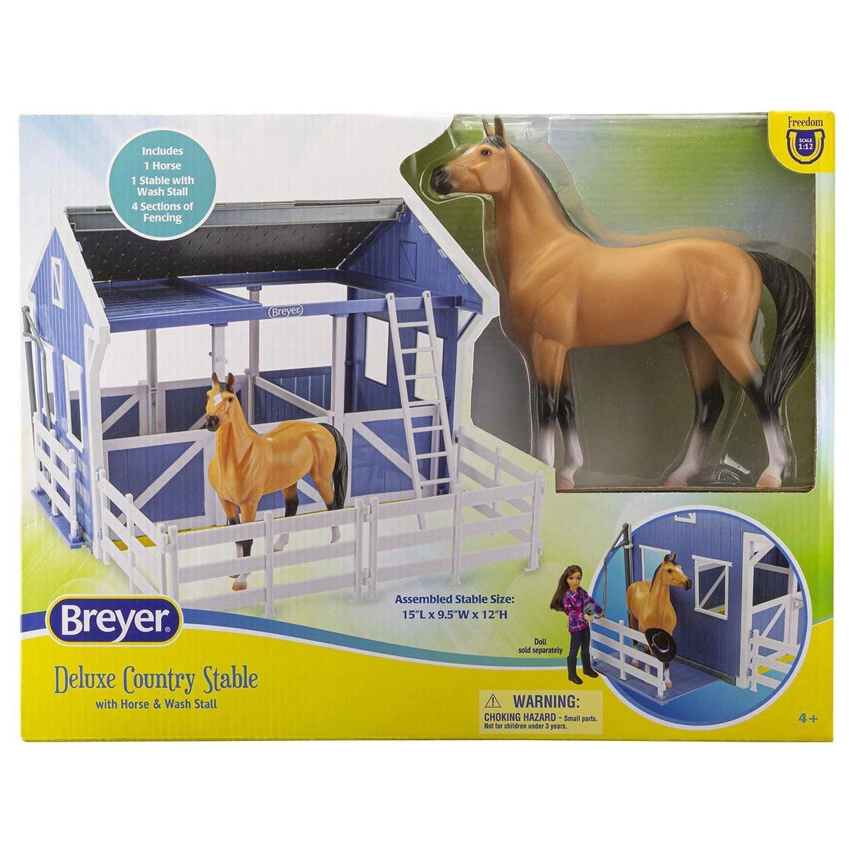Breyer Freedom Series Deluxe Country Stable With Horse & Wash Stall-BREYER-Little Giant Kidz