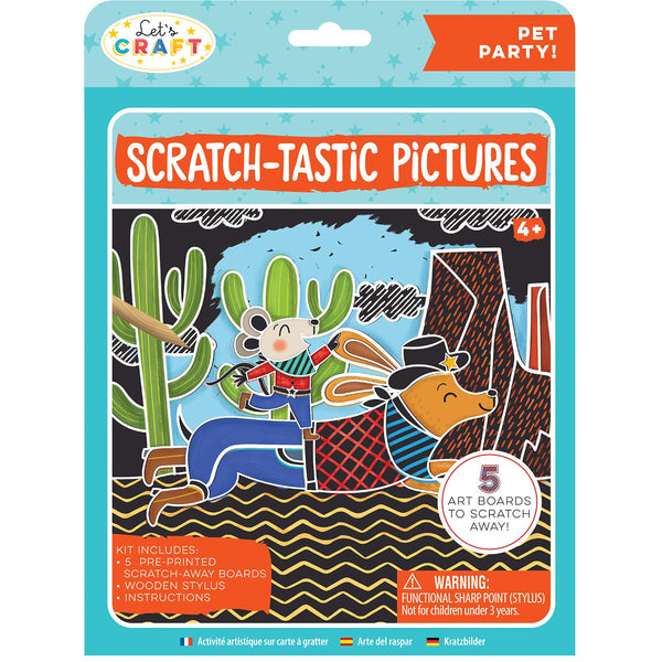 Bright Stripes Scratch-Tastic Pictures - Pet Party!-Bright Stripes-Little Giant Kidz