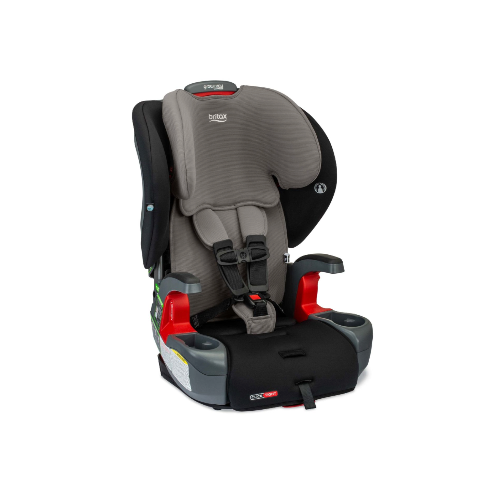 Britax Grow With You Clicktight Harness 2 Booster Gray Contour