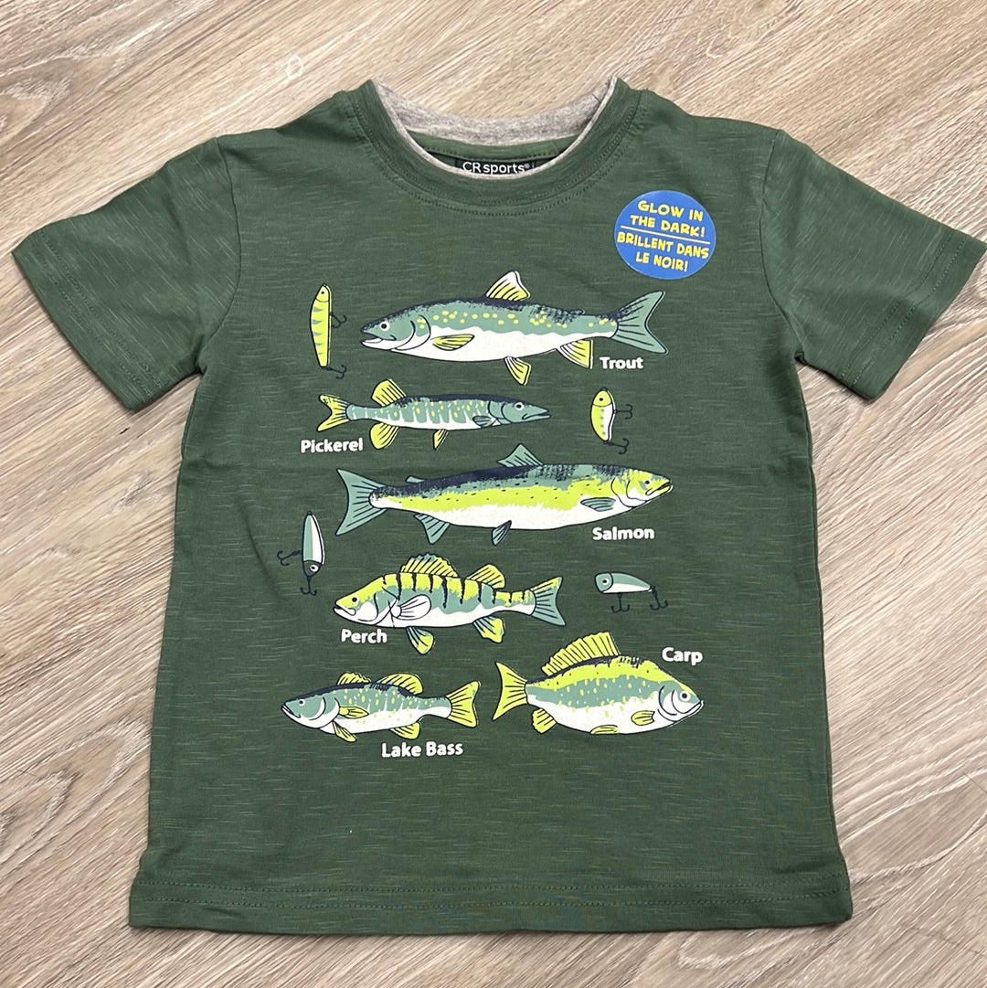 CR Sports Lake Fish Graphic Top - Glow in the Dark-CR SPORTS-Little Giant Kidz