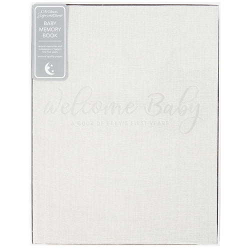 C.R. Gibson Baby Memory Book - Welcome Baby-CR GIBSON-Little Giant Kidz