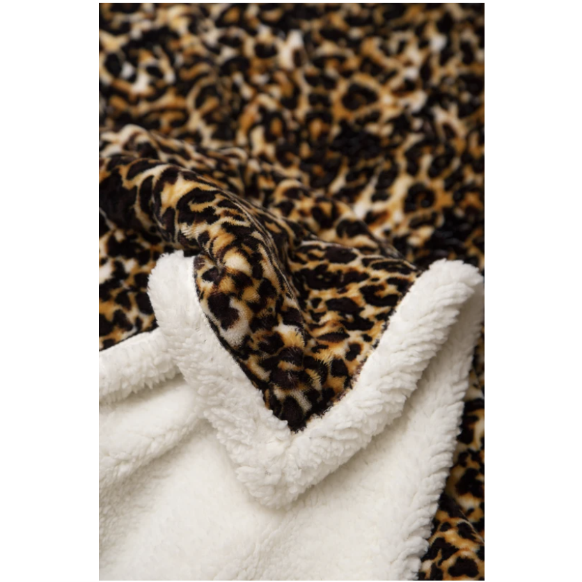 Carstens Inc Leopard Sherpa Throw Blanket-CARSTENS-Little Giant Kidz