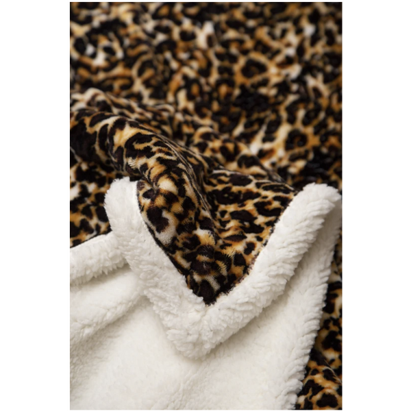 Carstens Inc Leopard Sherpa Throw Blanket-CARSTENS-Little Giant Kidz
