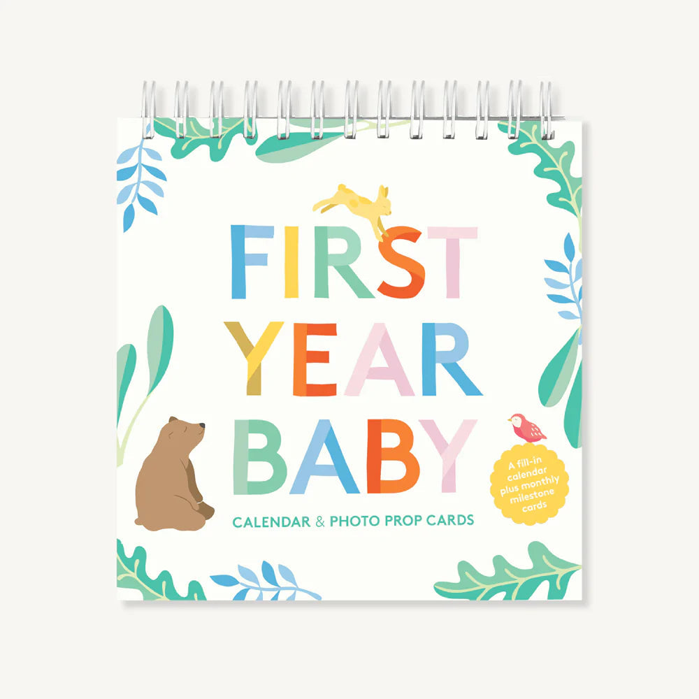 Chronicle Books: First Year Baby Calendar & Photo Prop Cards-CHRONICLE BOOKS-Little Giant Kidz