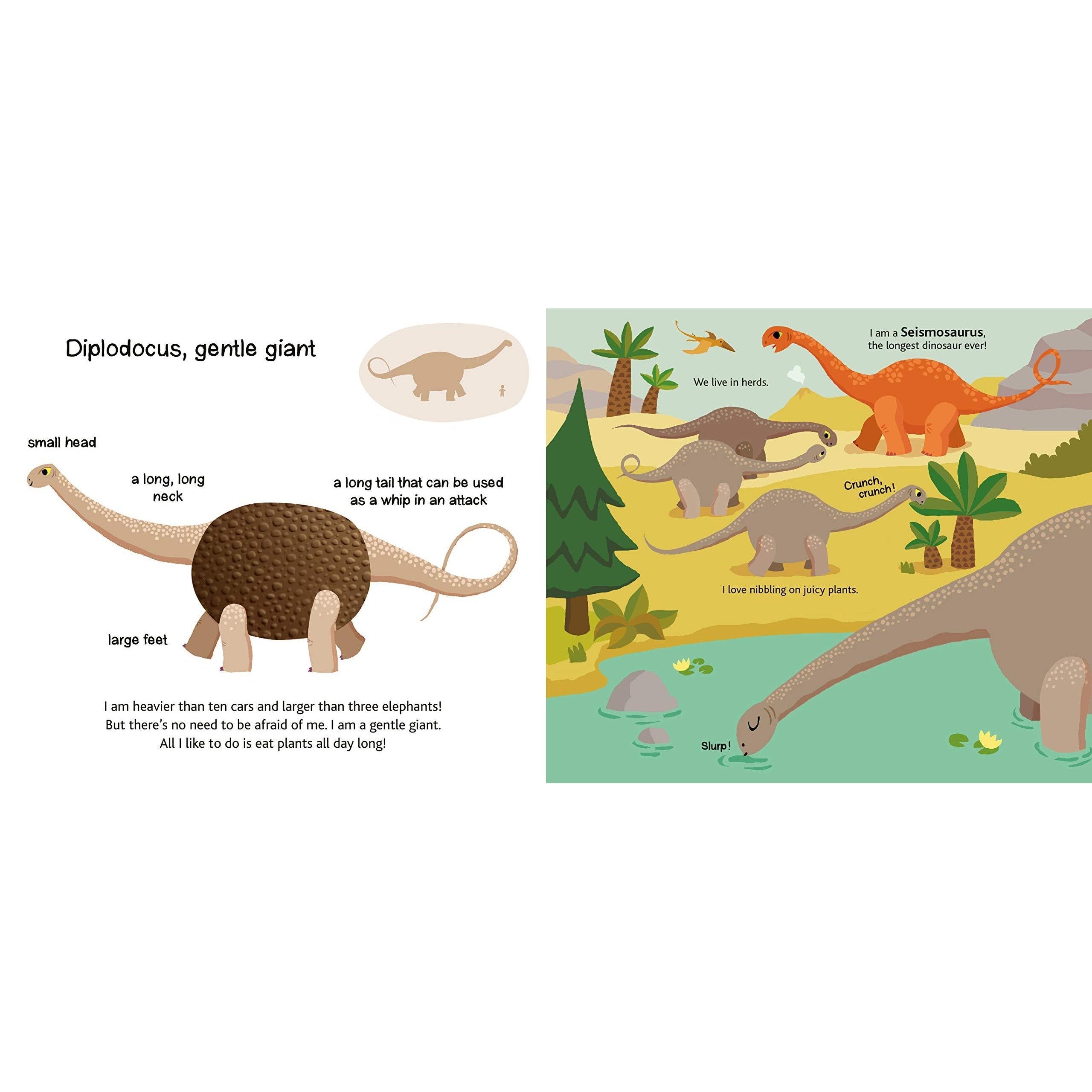Chronicle Books: Touch and Explore: Dinosaurs (Board Book)-CHRONICLE BOOKS-Little Giant Kidz