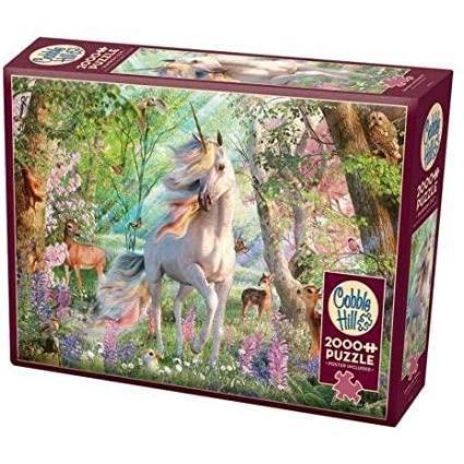 Cobble Hill 2000 Piece Puzzle - Unicorn & Friends-COBBLE HILL PUZZLE CO-Little Giant Kidz