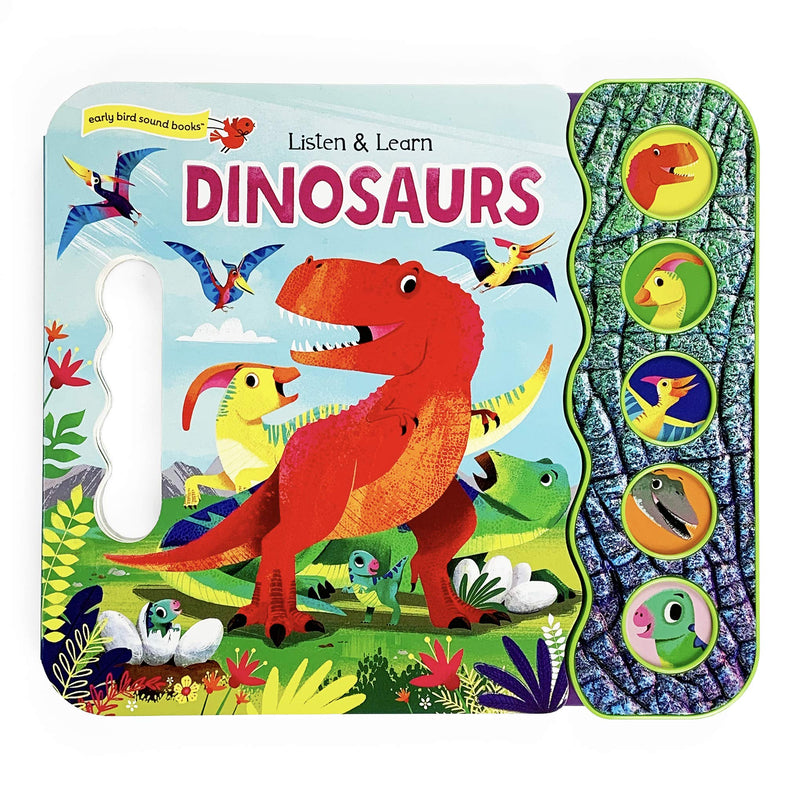Cottage Door Press: Dinosaurs - A Listen & Learn Sound Book-COTTAGE DOOR PRESS-Little Giant Kidz
