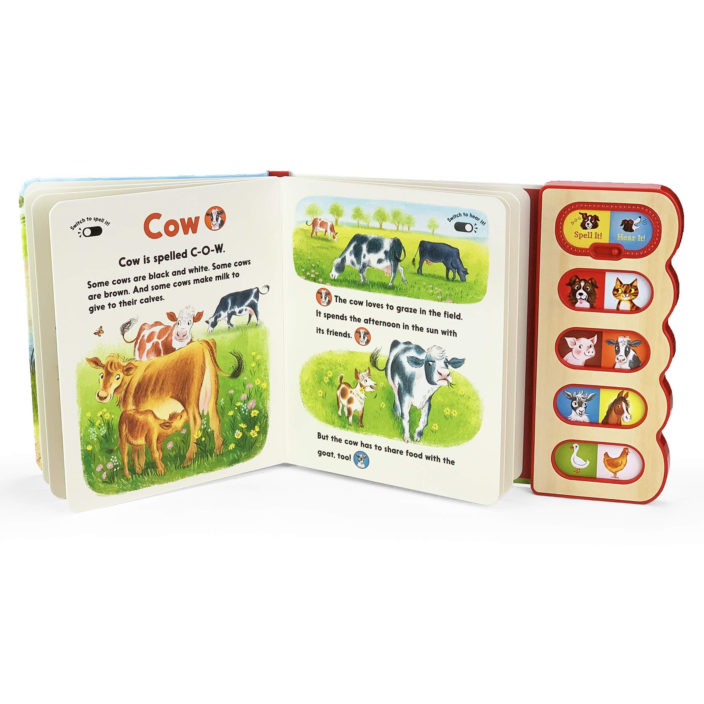 Cottage Door Press: Farm Animals - 8 Button Sound Book (Board Book)-COTTAGE DOOR PRESS-Little Giant Kidz