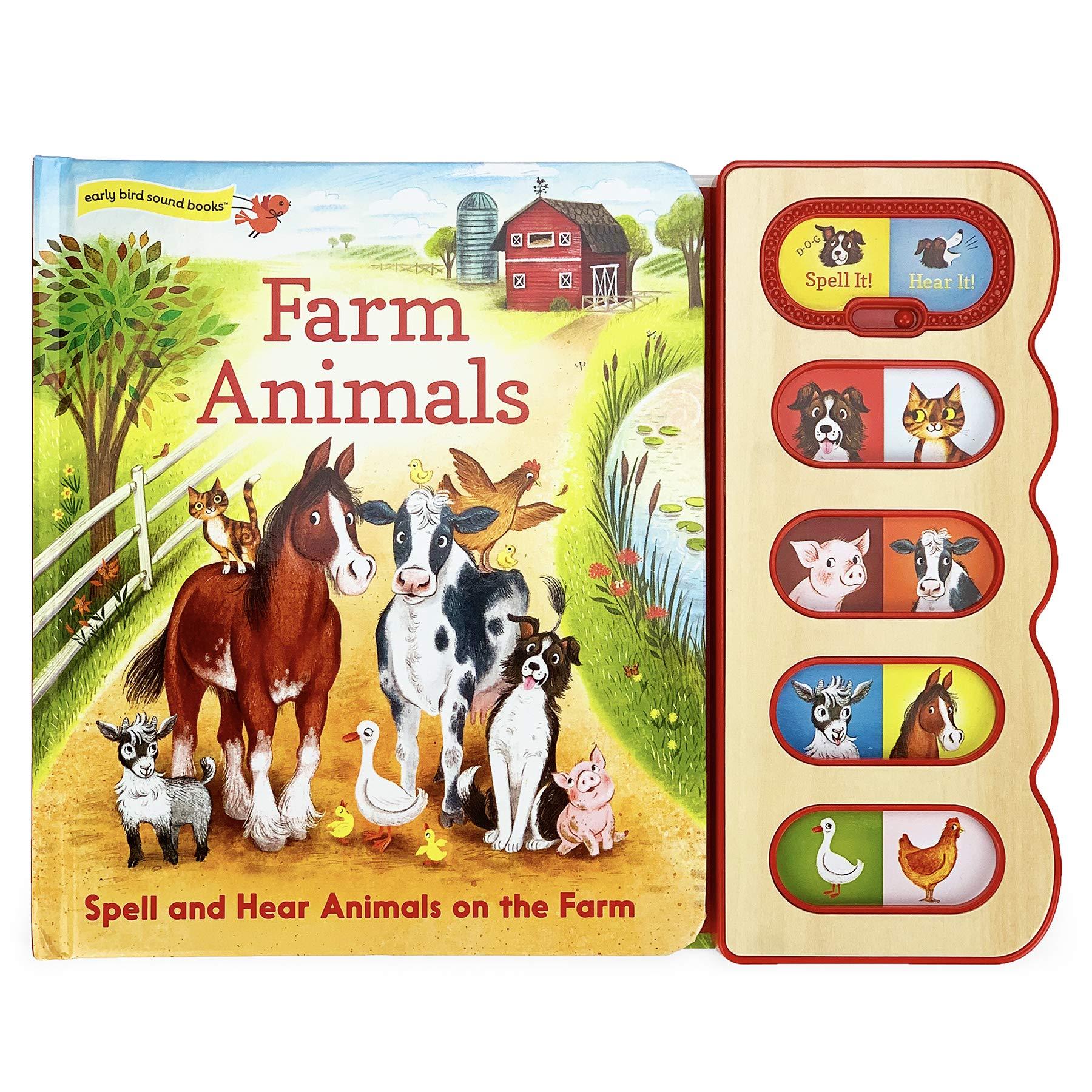 Cottage Door Press: Farm Animals - 8 Button Sound Book (Board Book)-COTTAGE DOOR PRESS-Little Giant Kidz