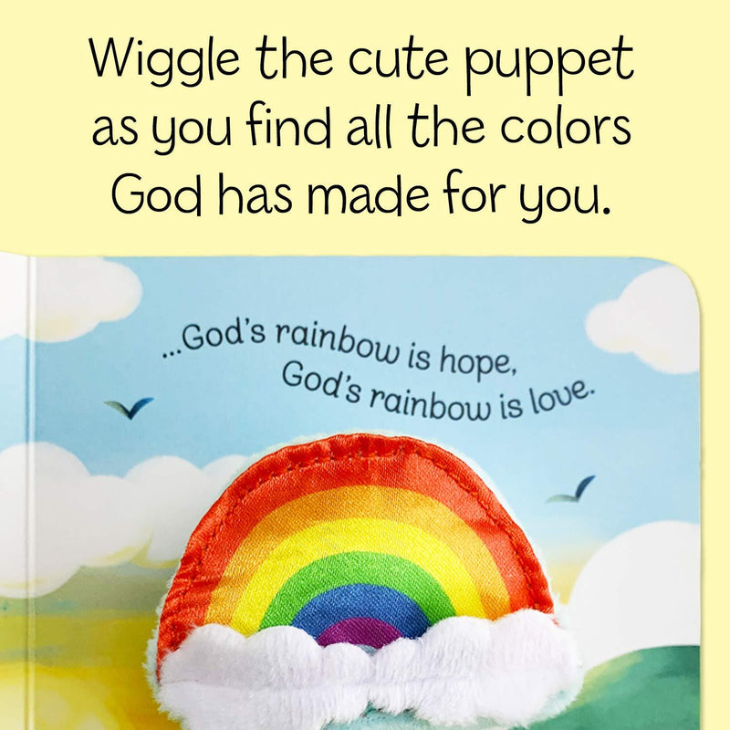Cottage Door Press: God's Love is a Rainbow - Finger Puppet Board Book-COTTAGE DOOR PRESS-Little Giant Kidz