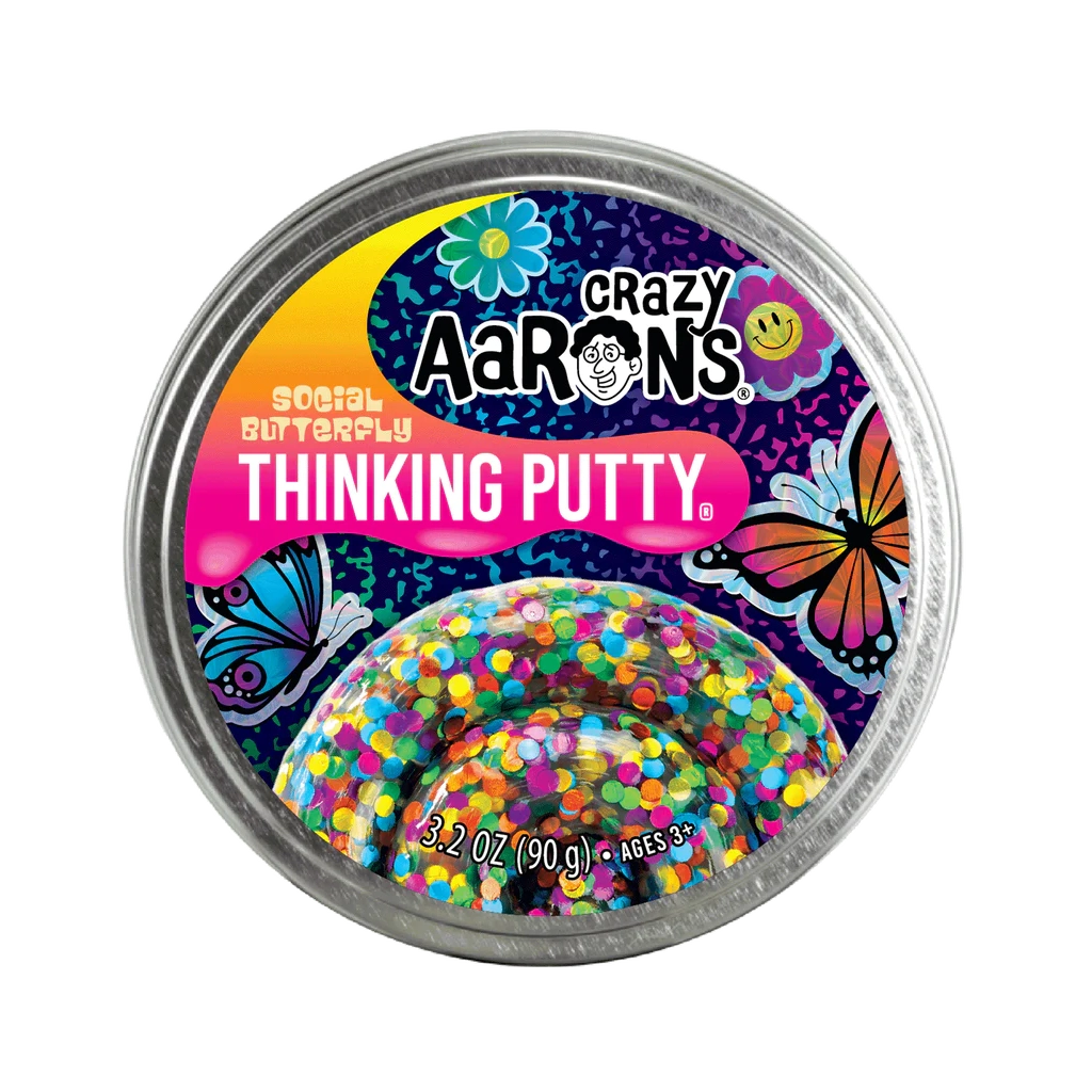 Crazy Aarons Social Butterfly Thinking Putty-CRAZY AARONS-Little Giant Kidz