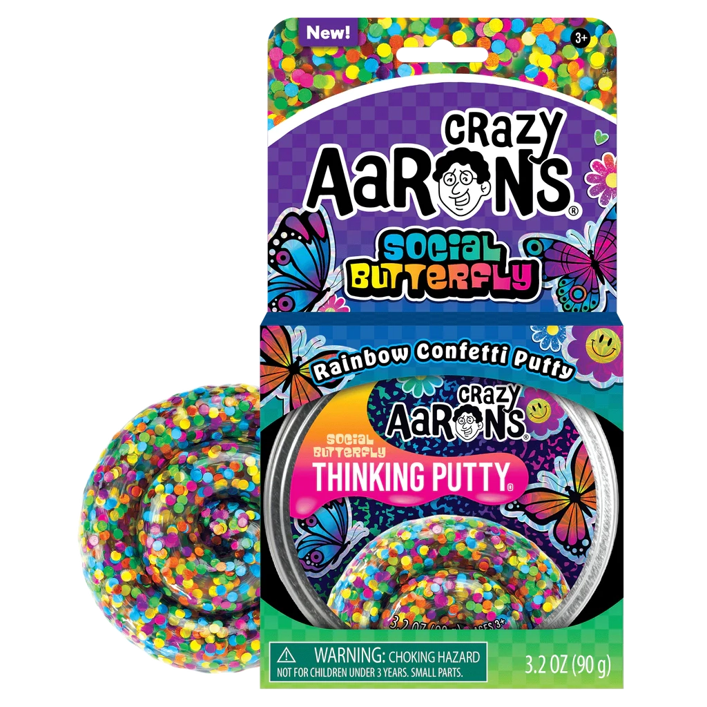 Crazy Aarons Social Butterfly Thinking Putty-CRAZY AARONS-Little Giant Kidz