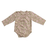 Creative Co-Op Cotton Baby Kimono Long Sleeve Patterned Bodysuit-COOP-Little Giant Kidz