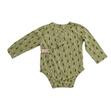 Creative Co-Op Cotton Baby Kimono Long Sleeve Patterned Bodysuit-COOP-Little Giant Kidz