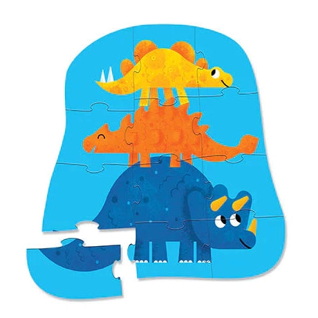 Crocodile Creek 12 Piece Mini Puzzle - Dino Friends-Crocodile Creek-Little Giant Kidz