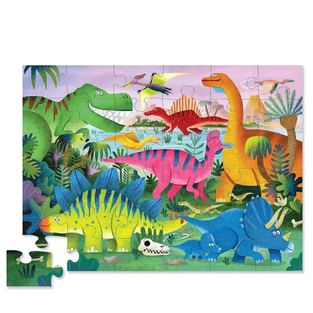 Crocodile Creek 36 Piece Floor Puzzle - Dino Land-Crocodile Creek-Little Giant Kidz