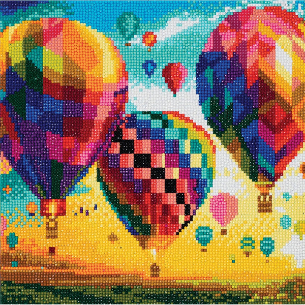 Crystal Art Medium Framed Kit - Hot Air Balloons-OUTSET MEDIA-Little Giant Kidz