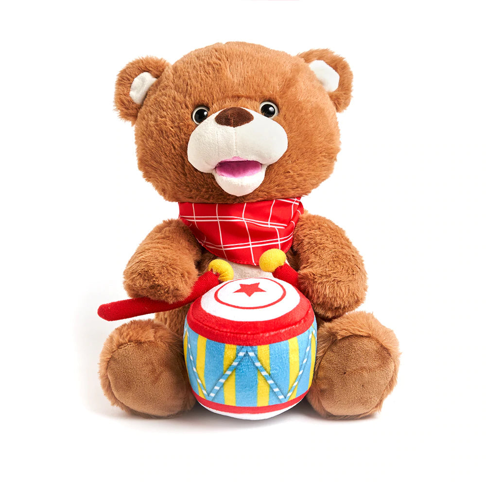 Cuddle Barn Drummin' Billy - Brown Bear-CUDDLE BARN-Little Giant Kidz