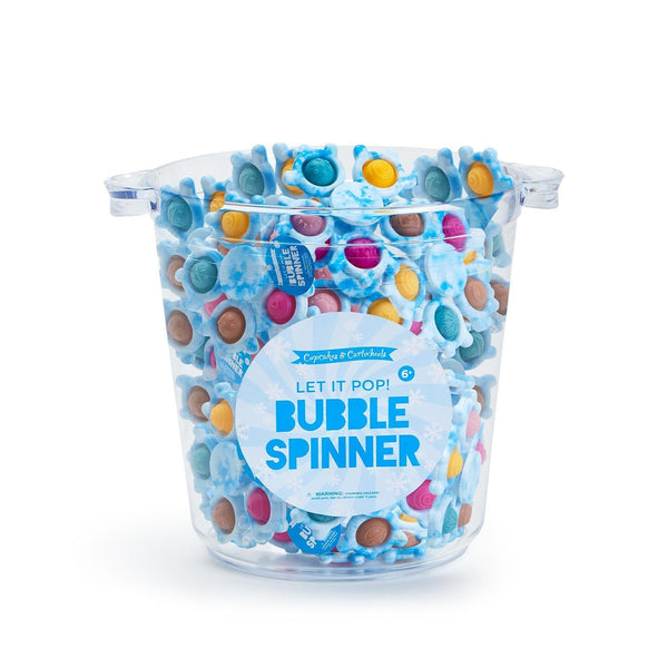 Cupcakes & Cartwheels Snowflake Bubble Popper Spinner-CUPCAKES & CARTWHEELS-Little Giant Kidz
