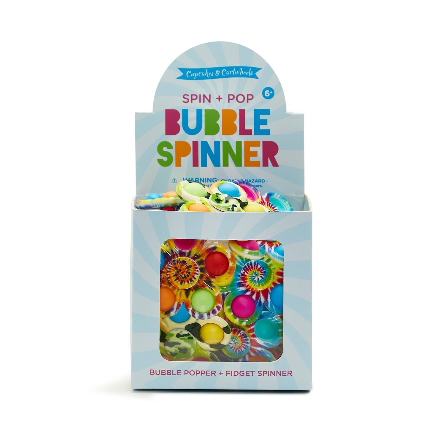 Cupcakes & Cartwheels Spin + Pop Bubble Spinner-CUPCAKES & CARTWHEELS-Little Giant Kidz