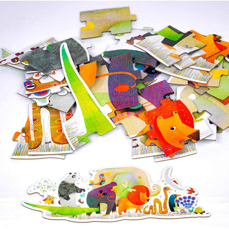 DJECO 36 Piece Giant Floor Jigsaw Puzzle - Animal Parade-DJECO-Little Giant Kidz