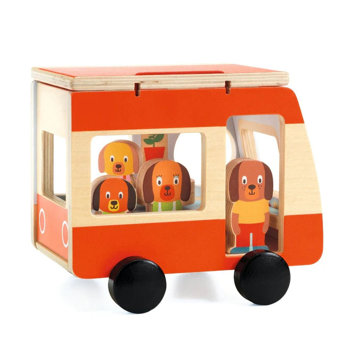 DJECO Early Learning Minicombi - Wooden Camper-DJECO-Little Giant Kidz